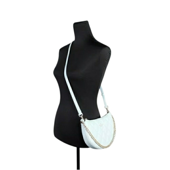 NWT! SET! Kate Spade Carey Wild Sage Quilted Zip Crossbody Bag & Zip Cardholder - Picture 3 of 11